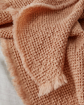 NID - Waffle weave wool blanket and throw by Society Limonta - view 3
